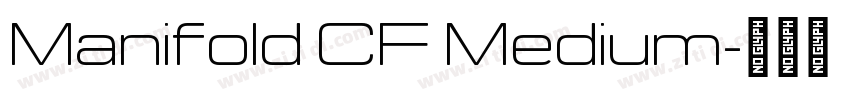 Manifold CF Medium字体转换